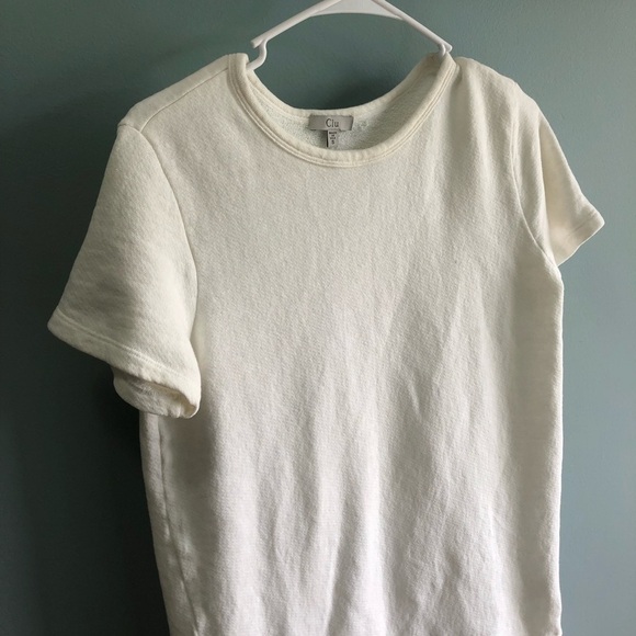 Clu T-Dress Silk Pleats white Sweatshirt Small - Picture 3 of 7